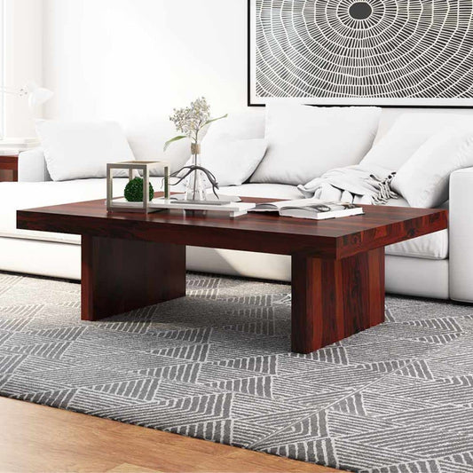 MTANK Sheesham Solid Wood Rectangle Center Table & Coffee Table for Living Room