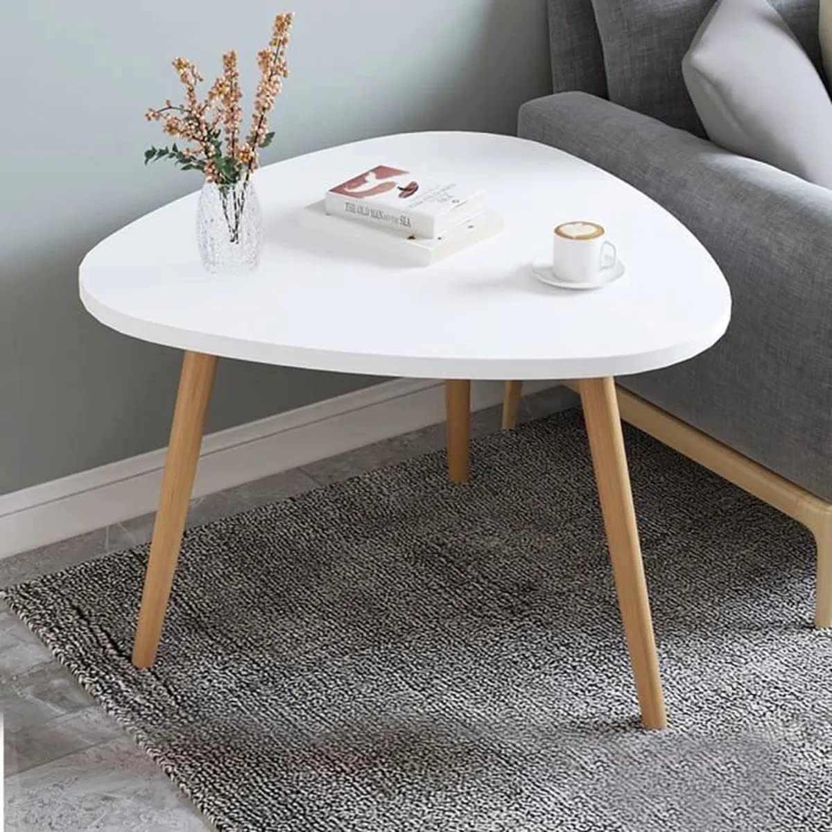 MTANK Nesting Coffee Table| Modern Side Table for Home and Office| Triangle Shape Coffee Table | (W-1) |