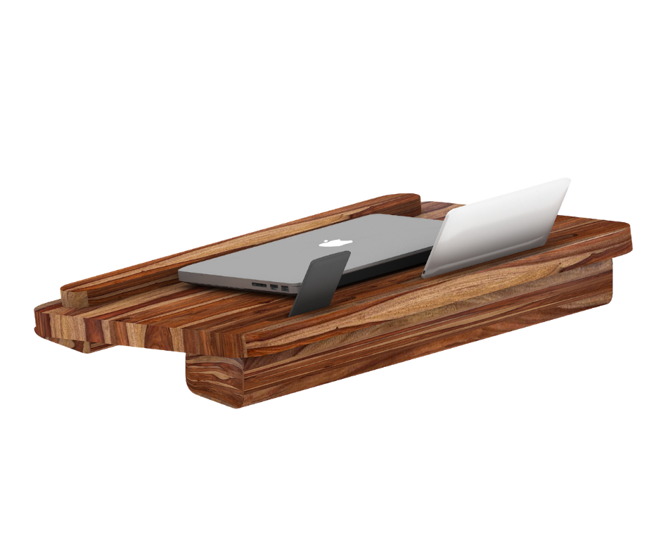 MTANK Wooden Laptop Stand - Bed & Comfort (Solid Wood)