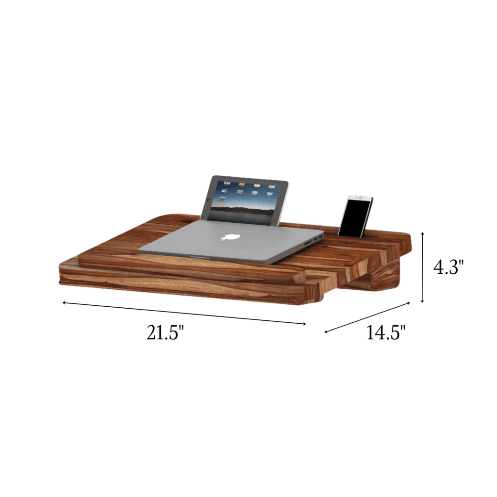MTANK Wooden Laptop Stand - Bed & Comfort (Solid Wood)